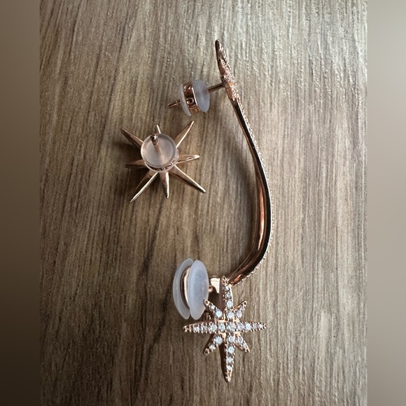 APM Asymmetric Double Météorites Earring - Picture 5 of 8